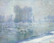 克劳德 莫奈 : Ice Floes, Misty Morning